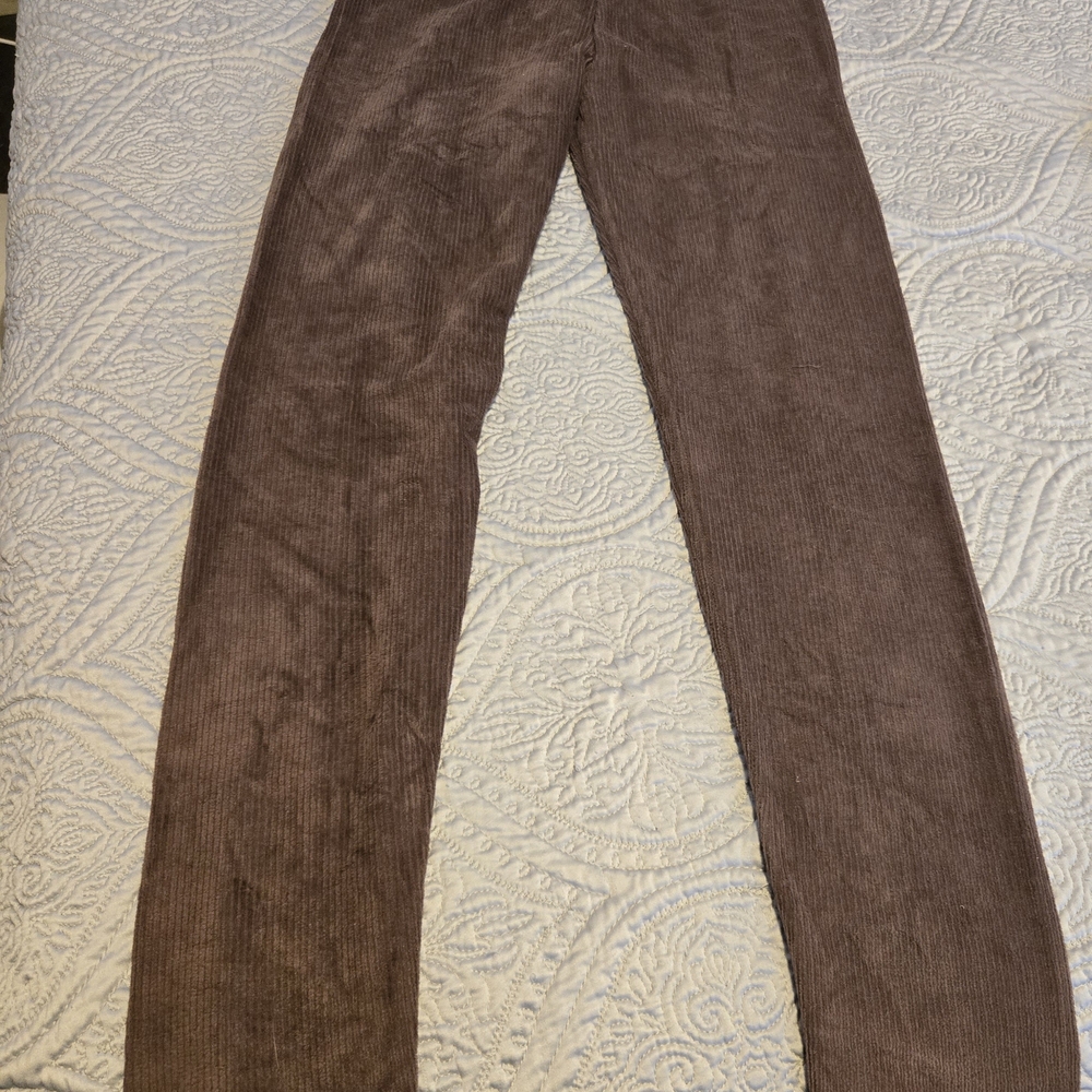 Brown Corduroy Leggings